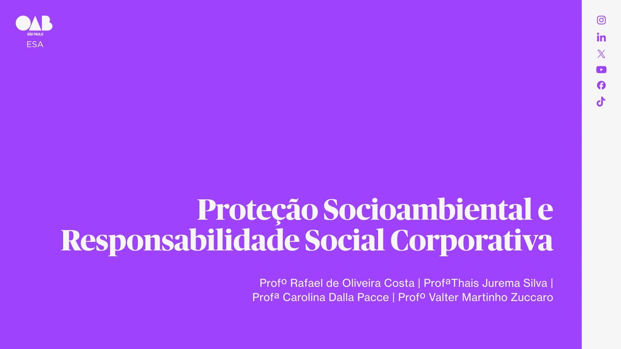 #04 | Proteção socioambiental e responsabilidade social corporativa
