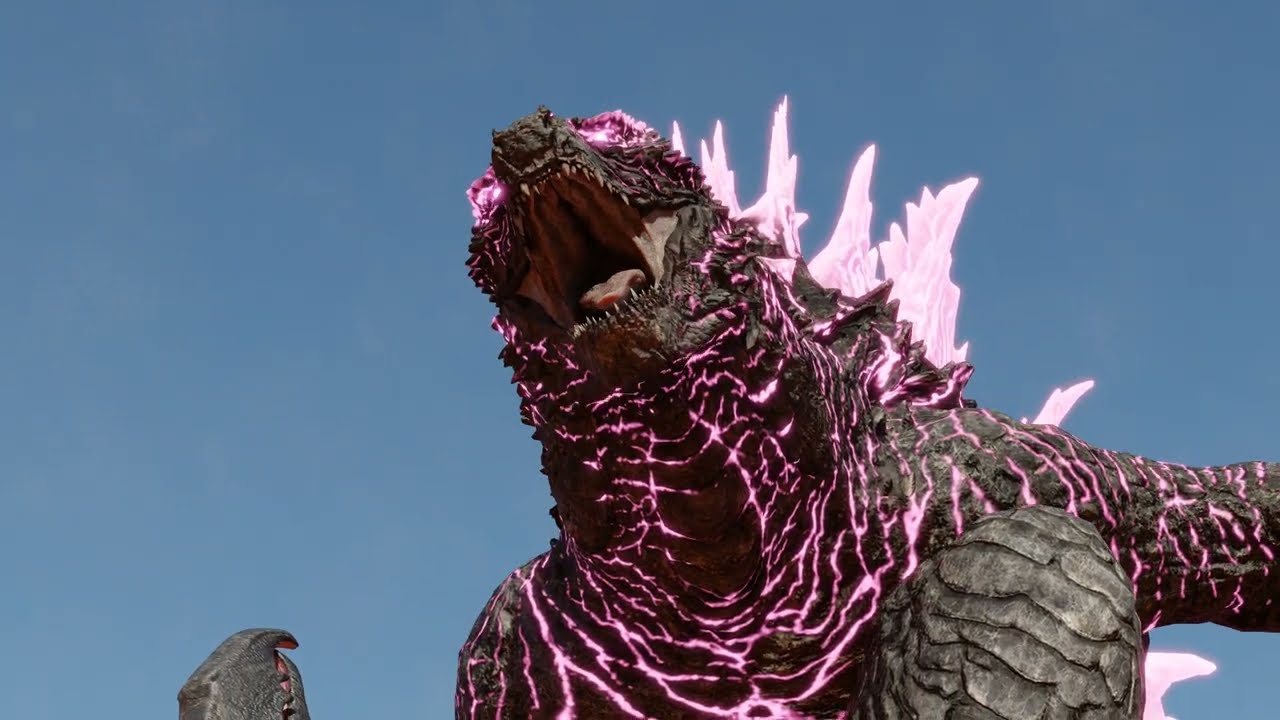 Evolved Godzilla vs Rodan (animation)