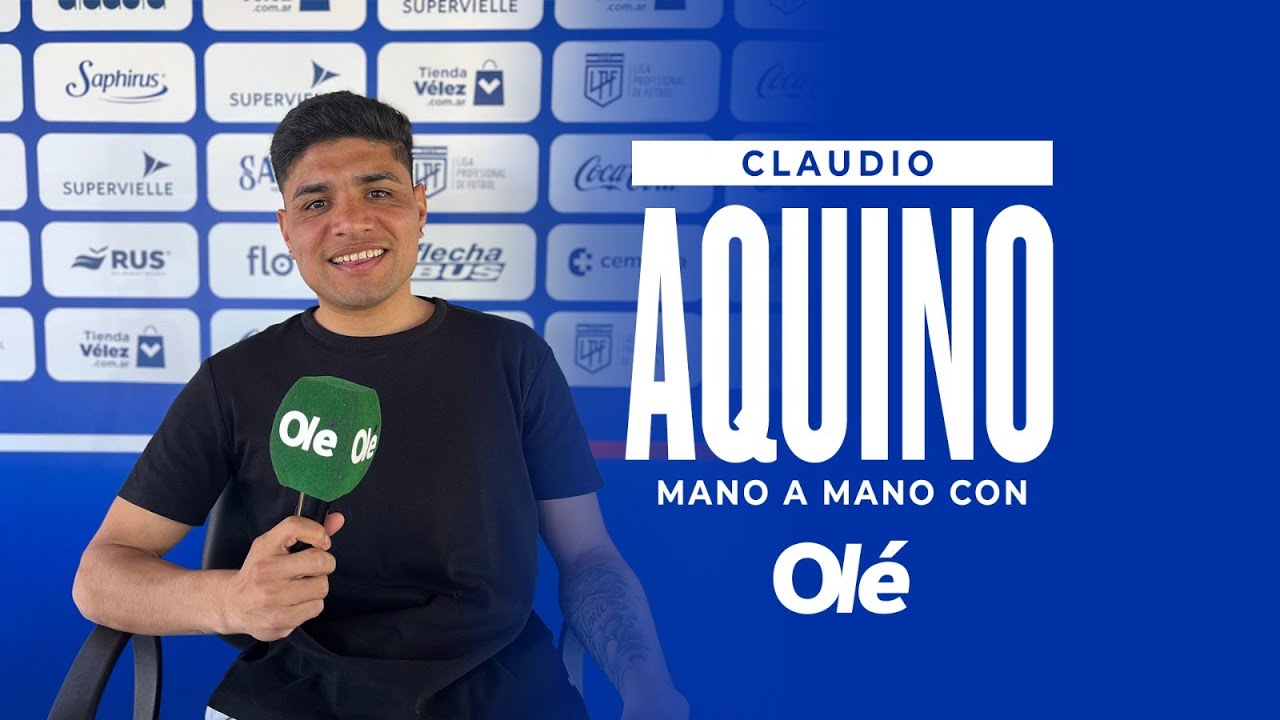 Claudio Aquino con Olé: de ser el goleador y conductor de Vélez a ser la figura del fútbol argentino