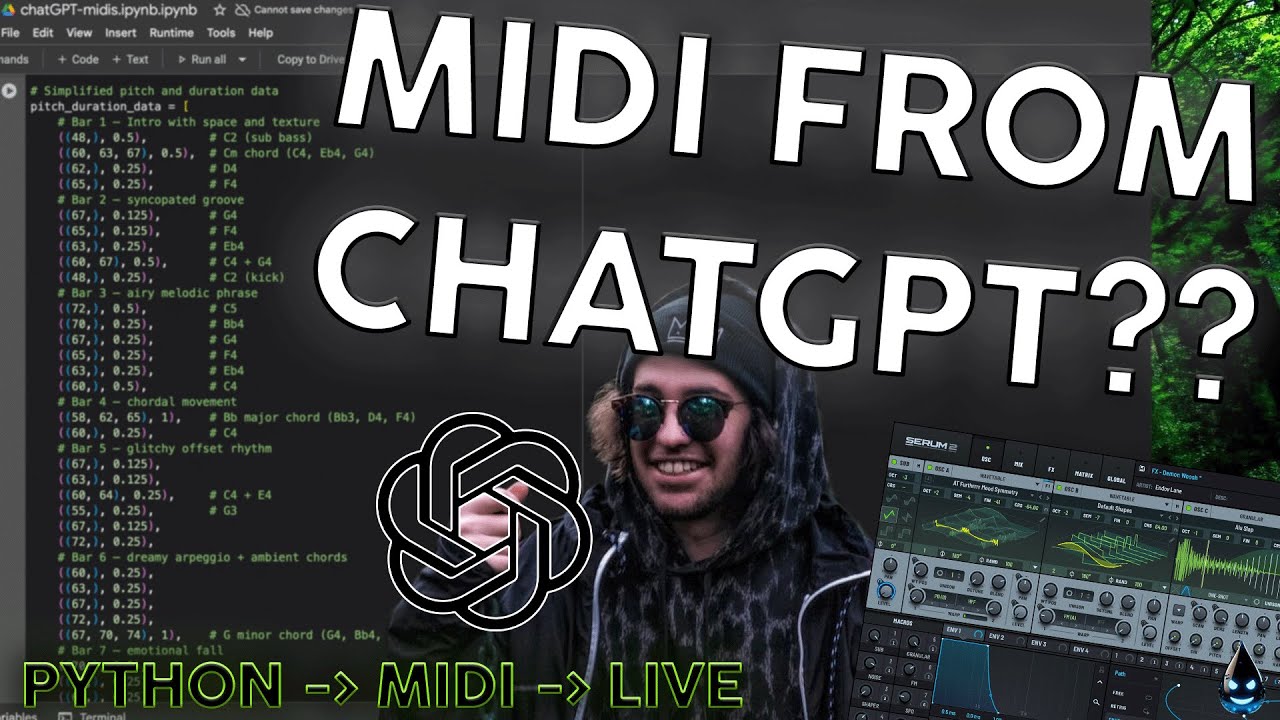 ChatGPT Writes COMPLEX Melodies with PYTHON?! (MIDI into Ableton) 🤯