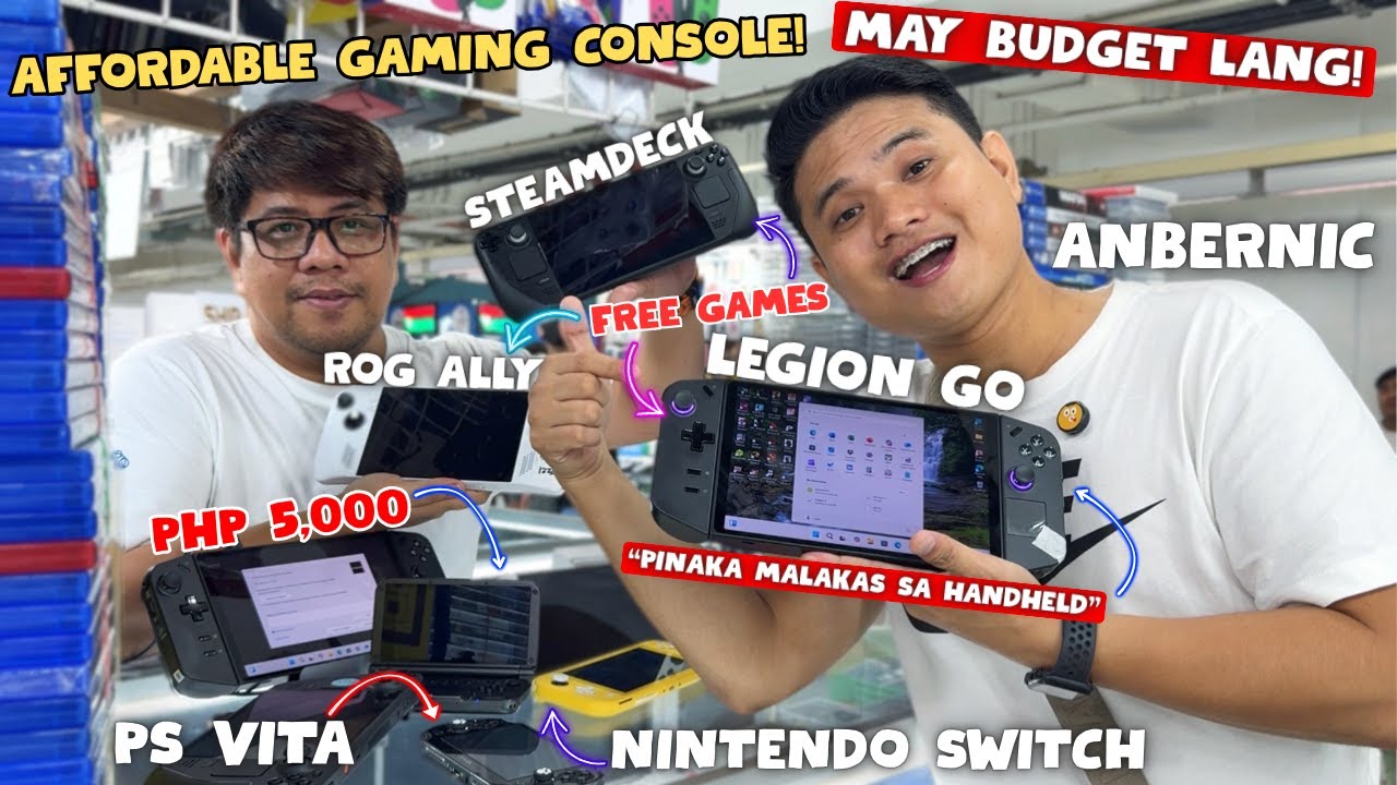 Murang Pagbibilhan ng Gaming Console handheld, Nintendo Switch, Anbernic, ROG Ally, Legion Go!