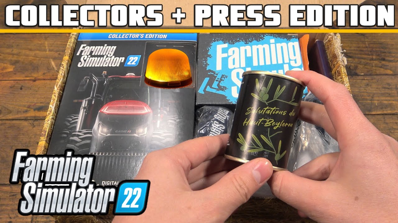 FARMING SIMULATOR 22 COLLECTORS EDITION & PRESS KIT UNBOXING
