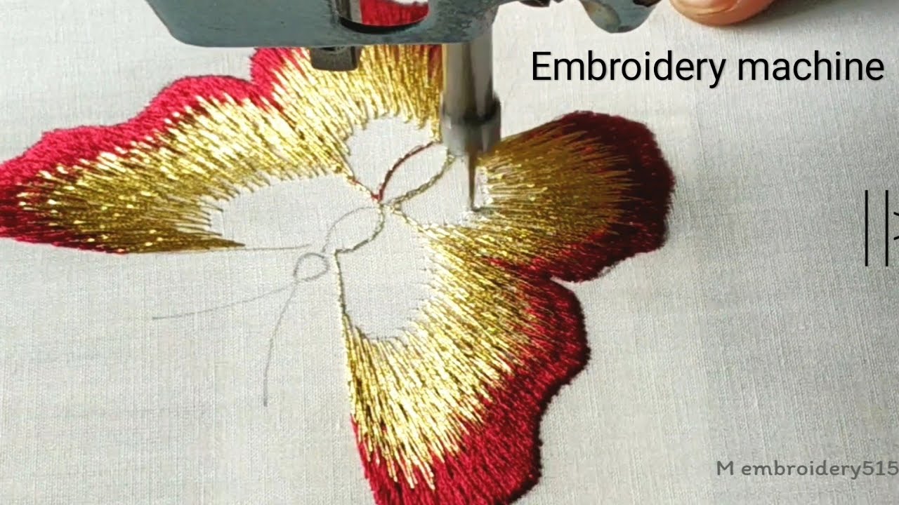 Butterfly Straight stitch Embroidery Design Machine Embroidery industrial zigzag machine