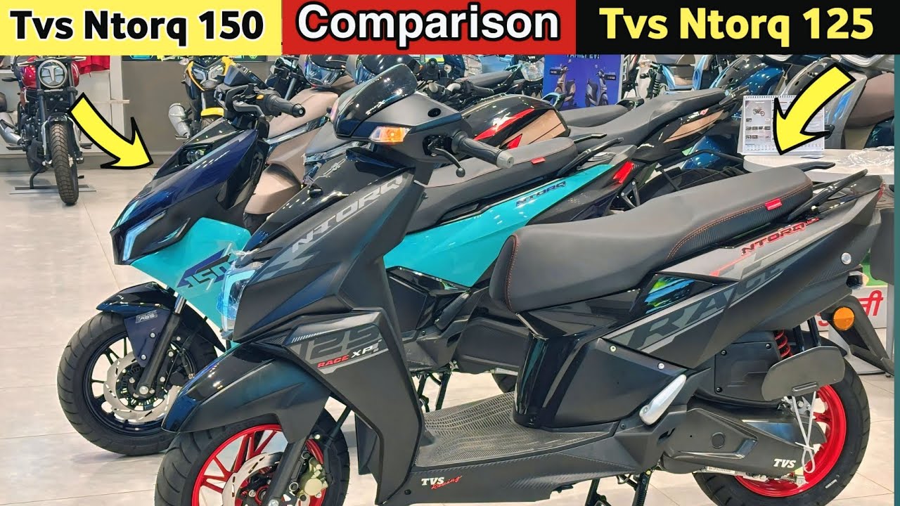 Tvs Ntorq 155 Vs Ntorq 125 Full Comparison, कौन सा लेना चाहिए Price Mileage Features 