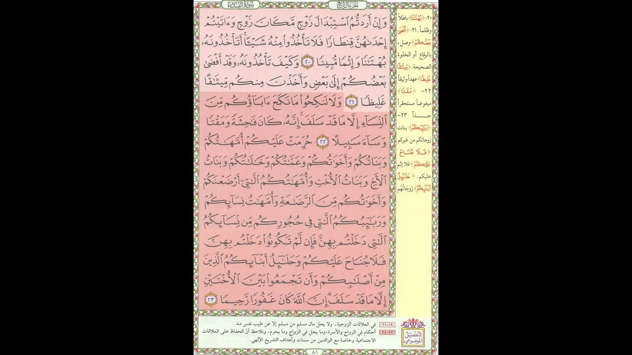 تحفيظ القران - سورة النساء صفحة 81 - مكررة 5 مرات - بصوت الشيخ الحصري
