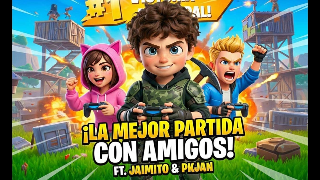 ¡VICTORIA MAGISTRAL con AMIGOS en FORTNITE! 🏆 | Los Juegos de Pol