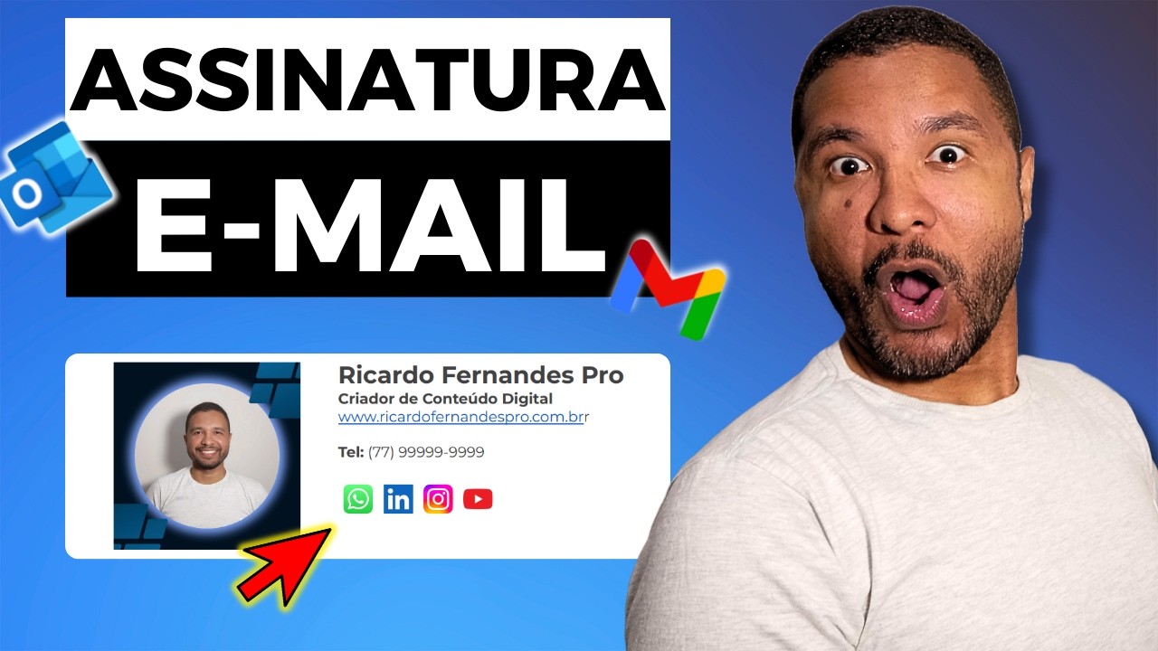 Crie Assinaturas de E-mail PROFISSIONAIS com o CANVA GRÁTIS