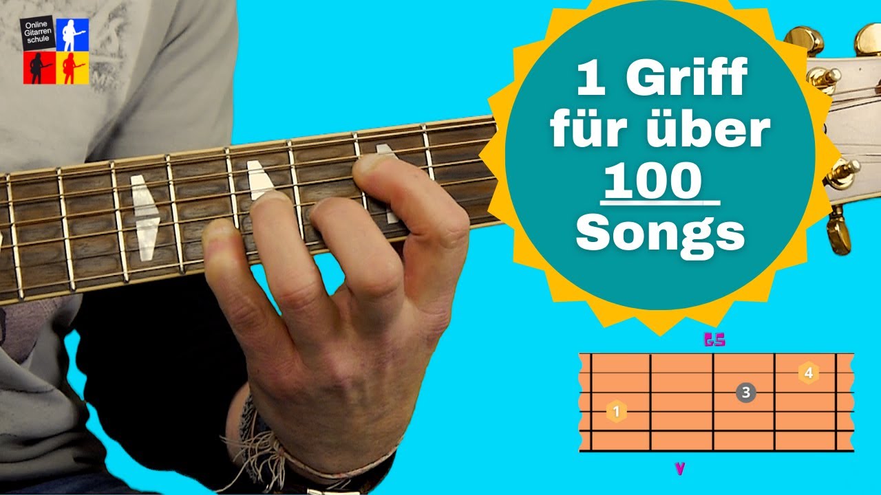 Mit nur 1 Griff - 100te Lieder spielen können