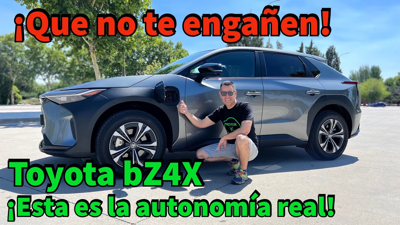 &iexcl;QUE NO TE ENGA&Ntilde;EN! &iexcl;ESTA es la AUTONOM&Iacute;A REAL del nuevo TOYOTA bZ4X! Prueba y opiniones MOTORK