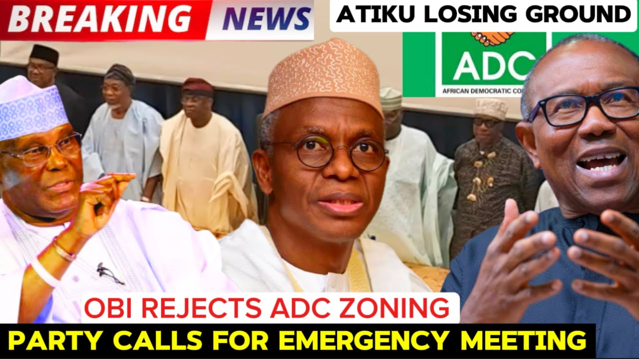 ADC SET TO MEET AFTER PETER OBI REJECTS THEIR ZONING PROPOSAL | ATIKU LOSING BIG?