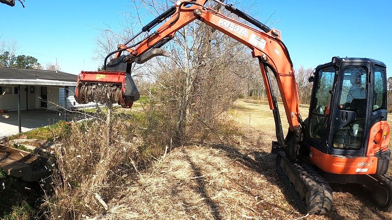 RESCUED HORSES Need Some MAJOR MULCHING on this FAILING DITCH!