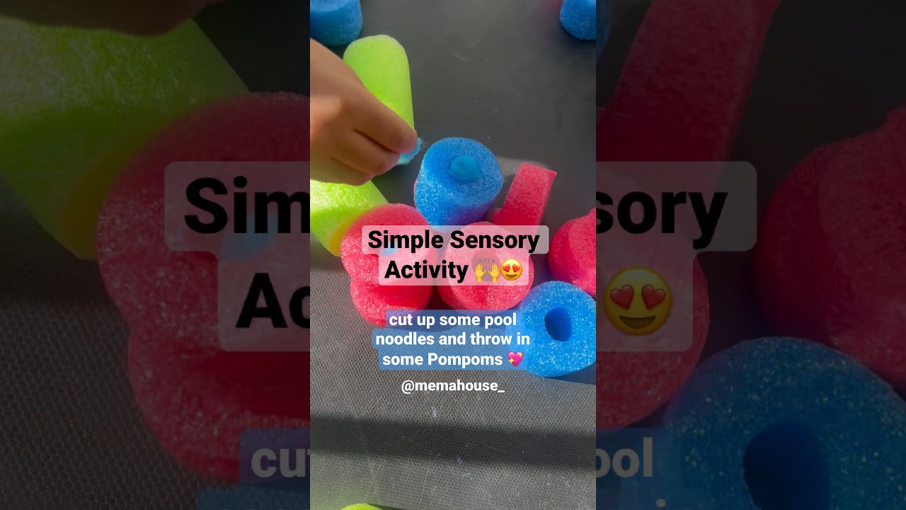 💖 Low-cost + AFFORDABLE Sensory Activity Ideas for Toddlers!!! 🙌✨ #sensoryplay #sensoryactivity