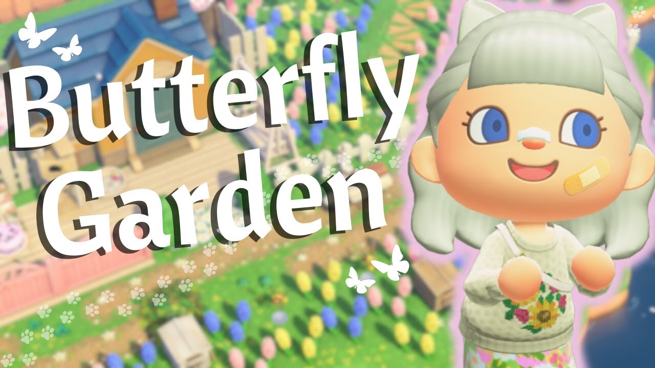 GRANDMA CORE SPRING CORE ISLAND | ACNH BUTTERFLY GARDEN HOUSE BUILD | ANIMAL CROSSING NEW HORIZONS