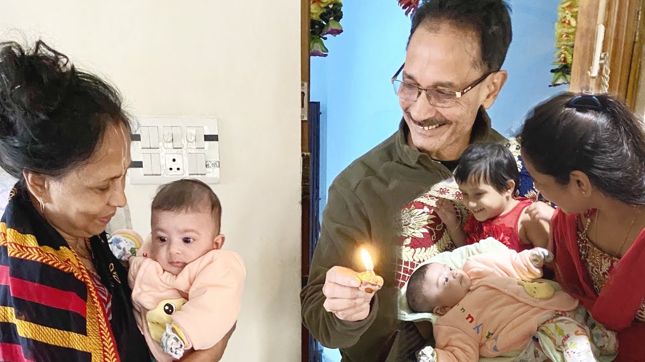 Surprise Baby Girl Welcome by my Parents at Flat 👧🤩 Grand Celebration 🥳