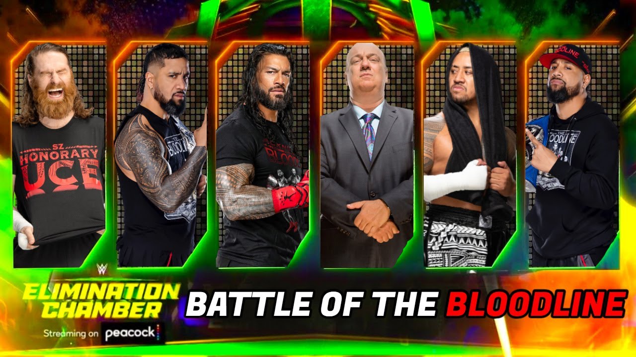 Roman Reigns Vs The Bloodline In Elimination Chamber WWE 2K22