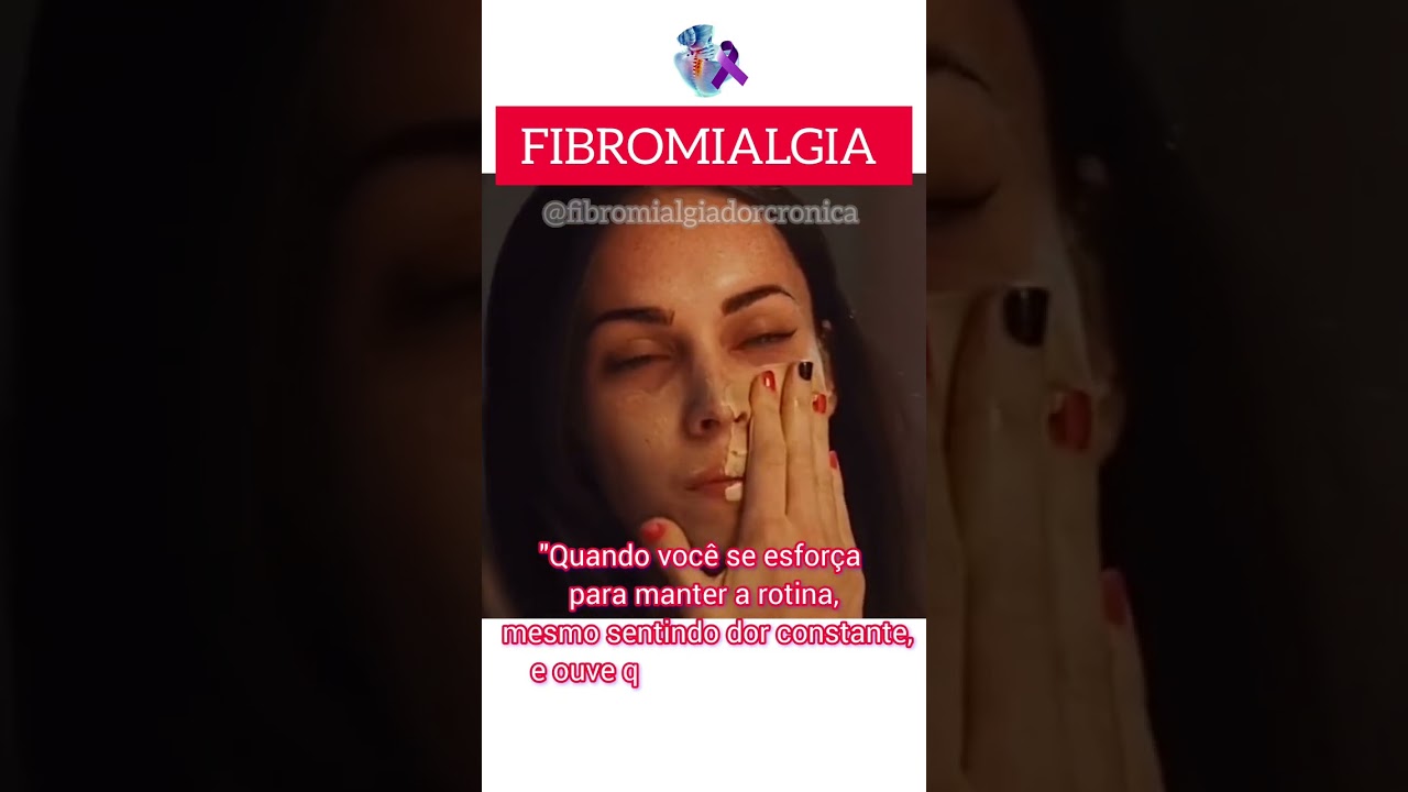 Quando voc&ecirc; se esfor&ccedil;a pra manter a rotina mesmo sentindo dor constante, e ouve que ...