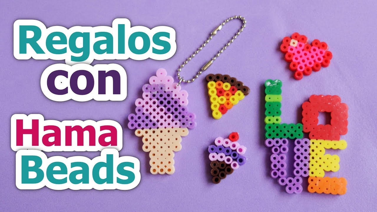 Regalos con Hama Beads - Cuentas de tubo para planchar #regalos