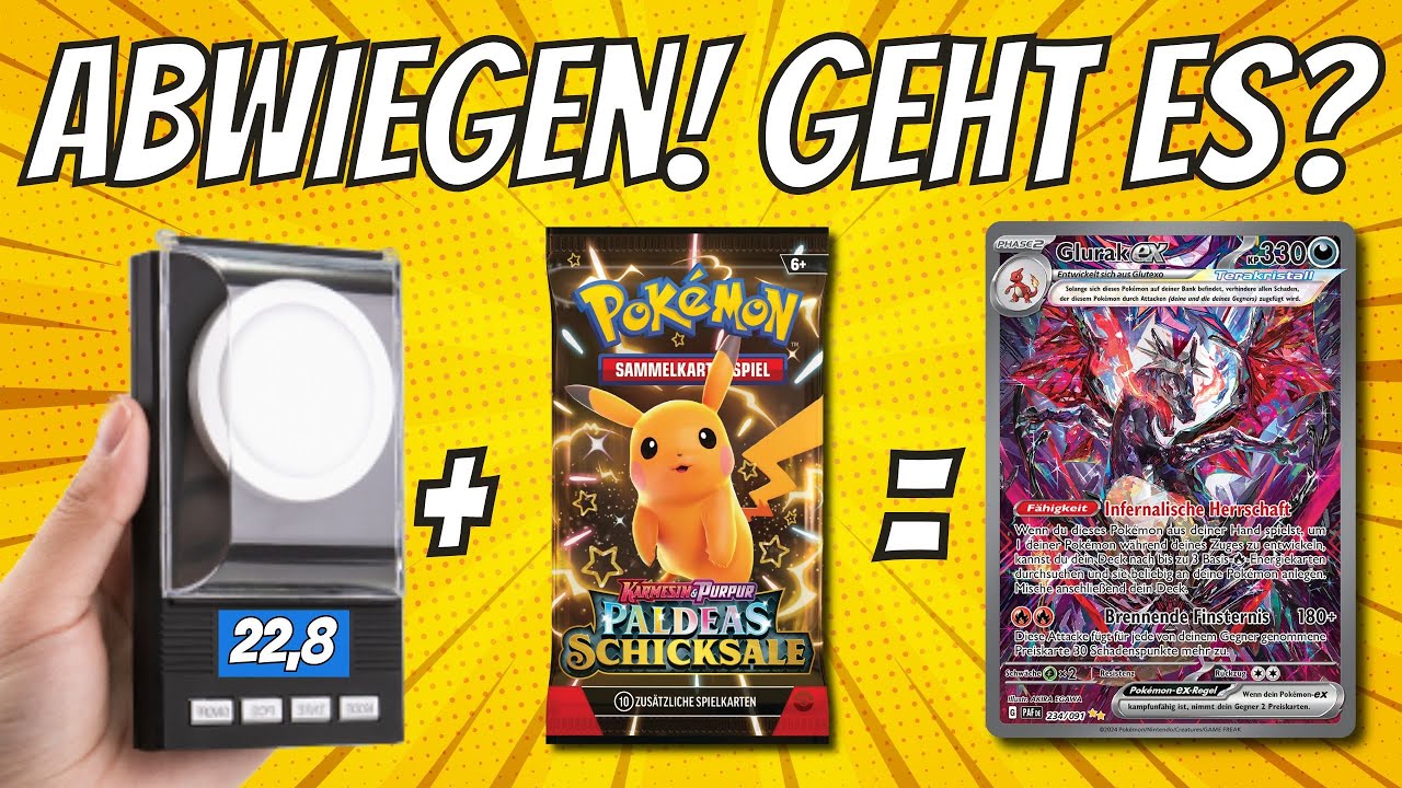 Geht es wirklich?! Das NEUE SET Pokemon PALDEAS SCHICKSALE abwiegen | Pokémon Booster wiegen