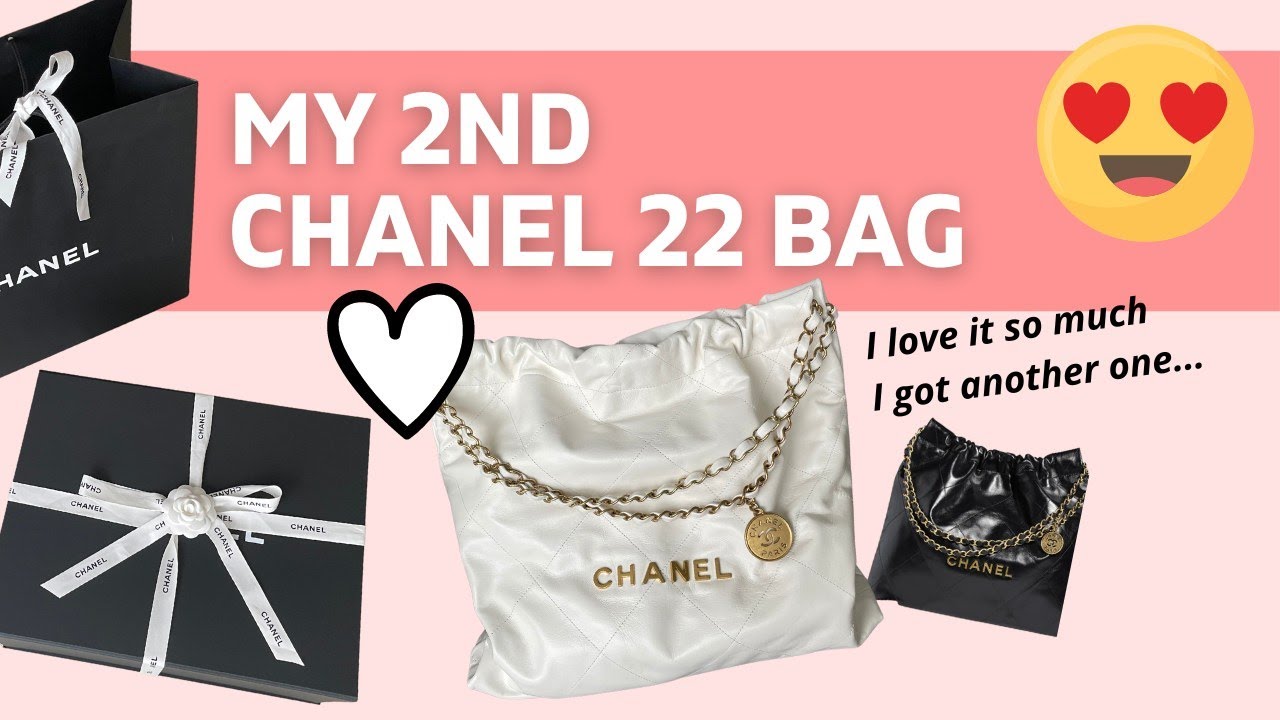 Сумка CHANEL 22, средняя, ​​белая 🤍 | Посмотрите перед покупкой!