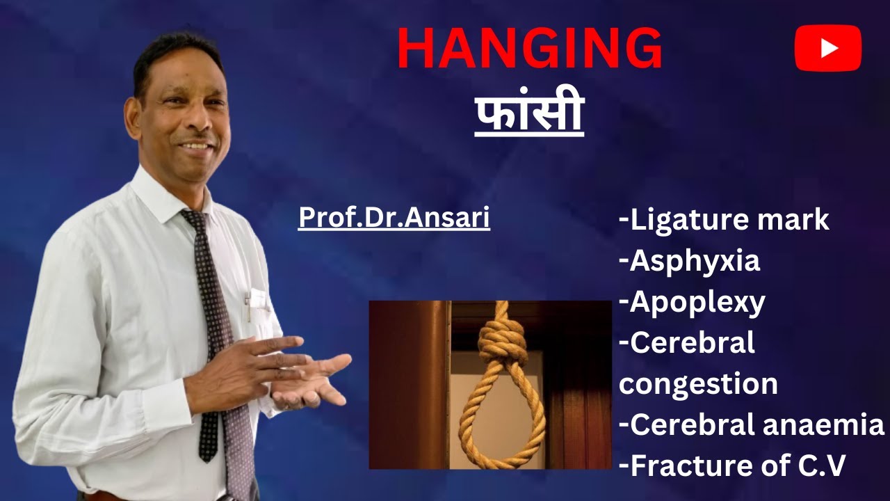 Hanging | फांसी | Medical jurisprudence | Lecture By Prof.Dr.Ansari