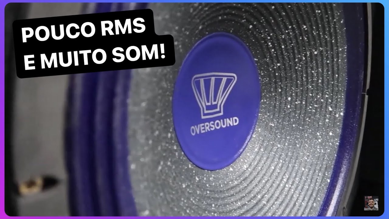 Woofer Oversound 550W15-4 250 RMS 15 Pol - Review, Teste de Sonoridade e Curva de Resposta