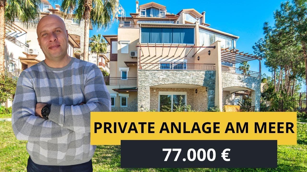 Wohnung in Alanya mit Garten zu verkaufen. Immobilien in der Türkei.