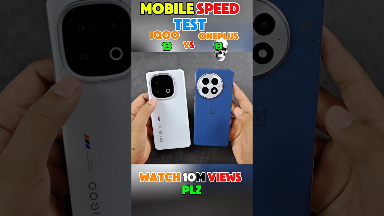 💀🚊IQOO 13 VS ONEPLUS 13 SPEED TEST! ⚡️😡