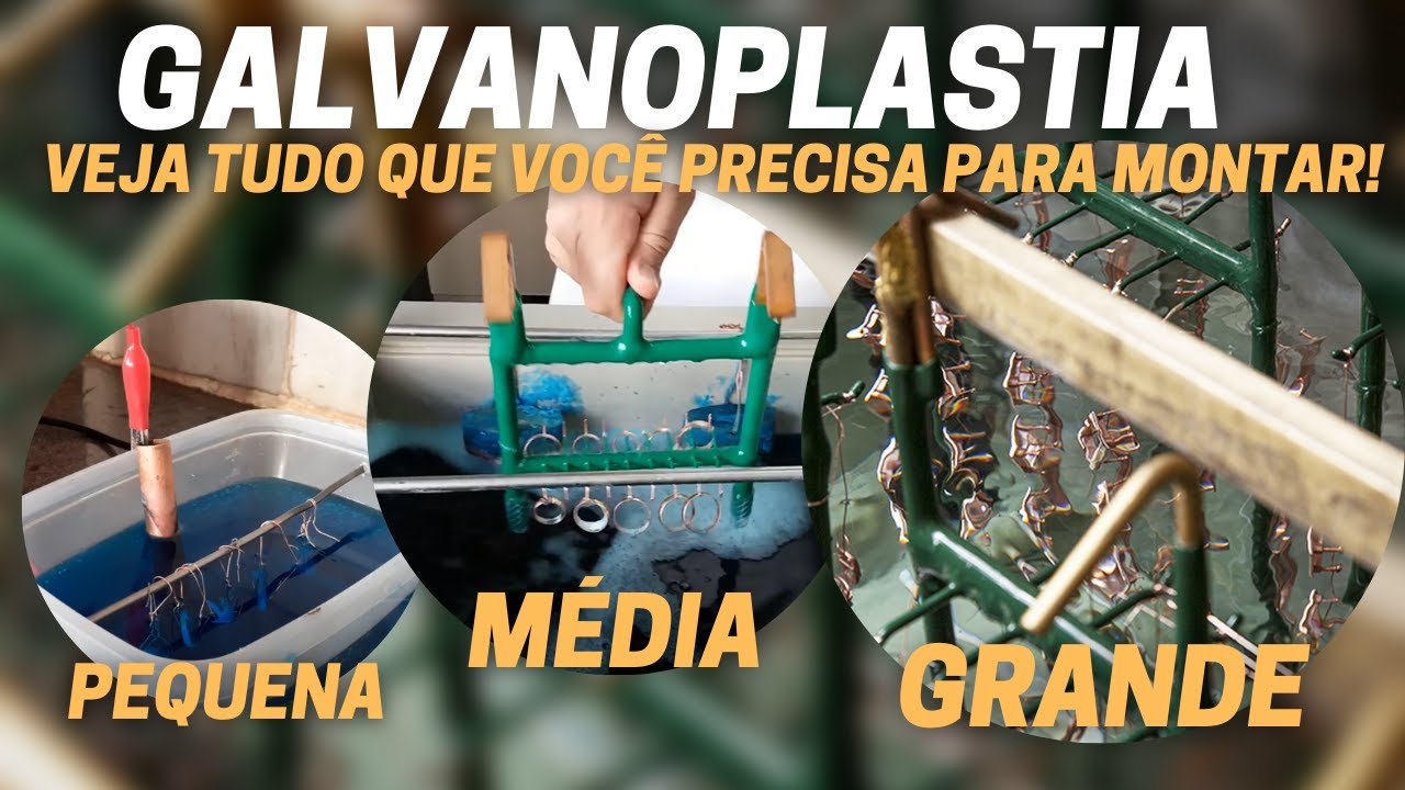 GALVANOPLASTIA - LUCROS ATÉ 300% - MONTAGEM COMPLETA - PEQUENA, MÉDIA OU GRANDE.