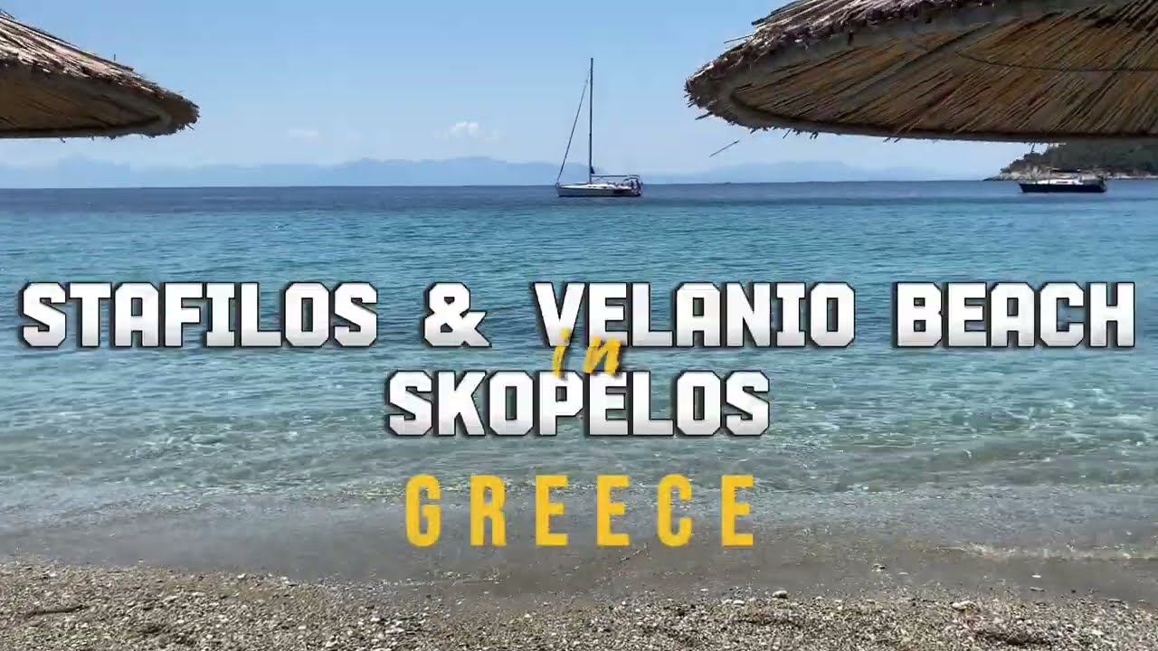 Stafilos and Velanio Beach in Skopelos, Greece