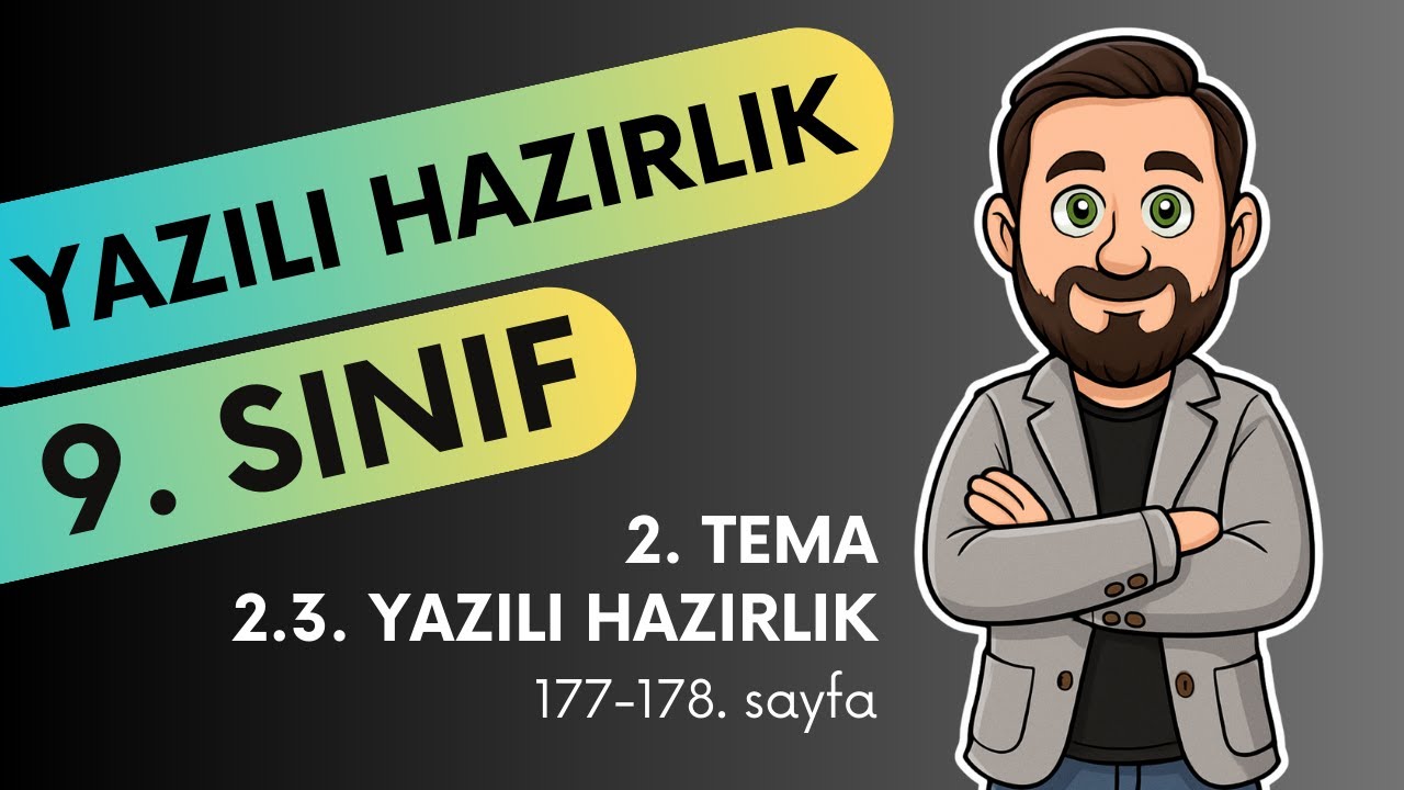 2025-26 Bilgi Sarmal 9. Sınıf Matematik | 2. Tema 2.3. Yazılı Hazırlık (syf 177-178)