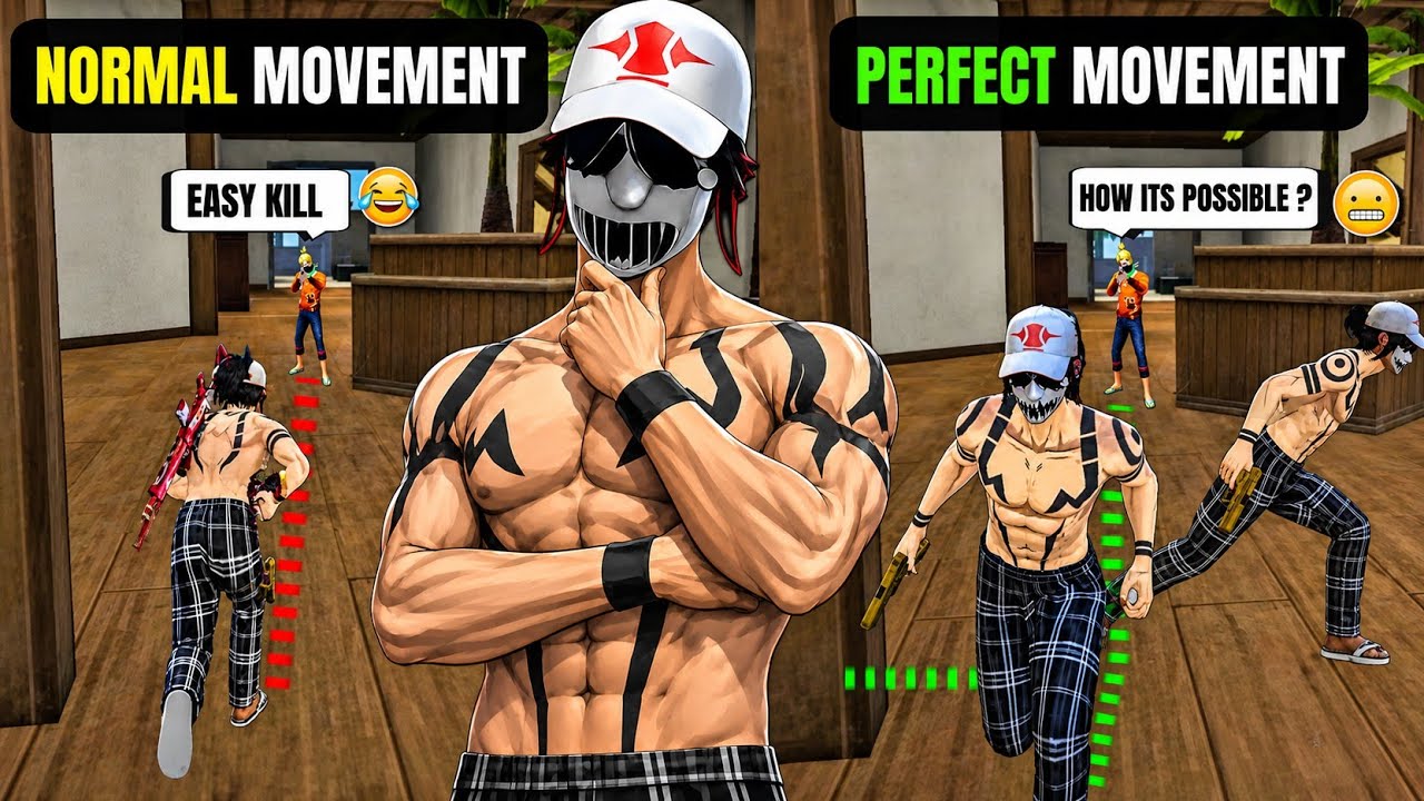 Free Fire Movement Psychology Exposed 😱 Top 3 Smart Movement Tricks ✅