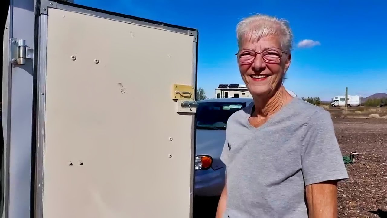 Tour of Dee Living in a Cargo Trailer on $800 a Month