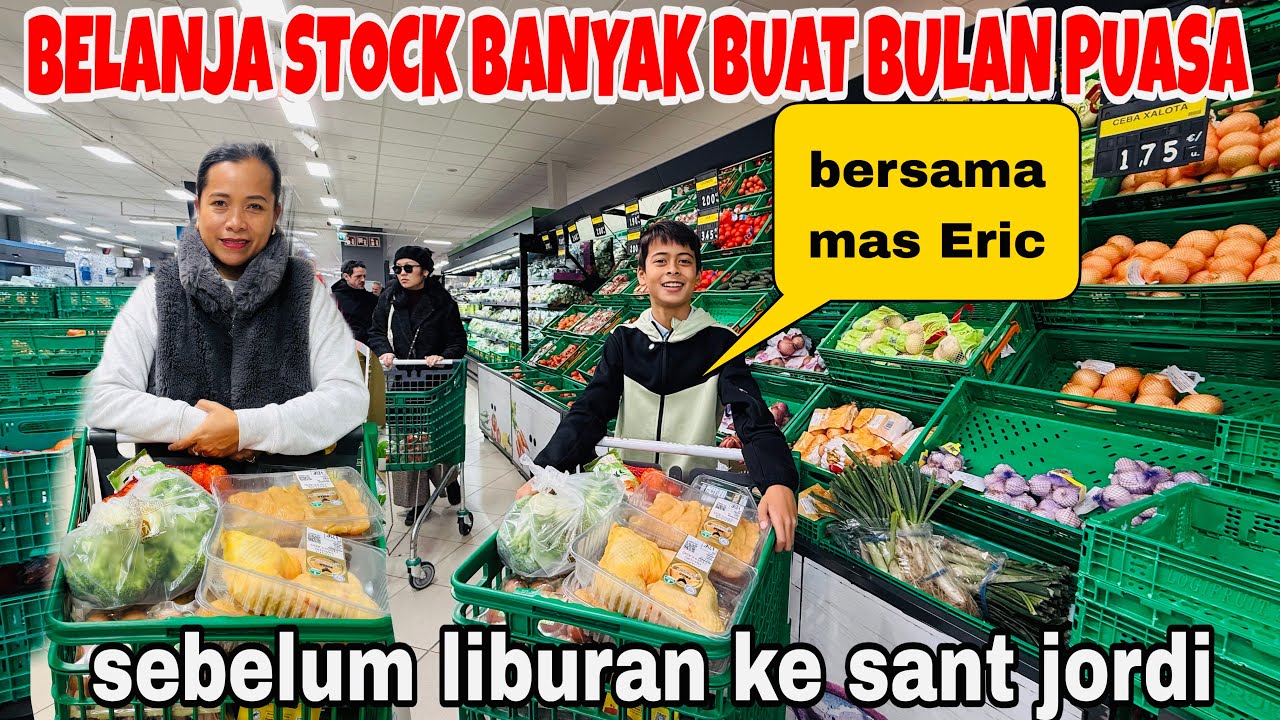 BELANJA STOCK BANYAK SEBELUM  PUASA ,BERSAMA ANAK BANYAK DRAMANYA HE HE 