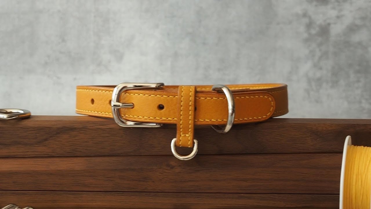 Making of a  Handmade Leather Dog Collar - DIY BUILD ALONG