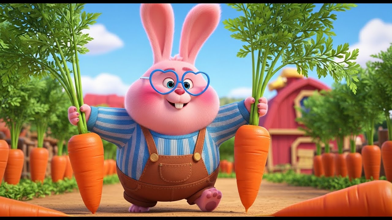 Little Farmer & The Heavy Hay Bale | Cute 3D Animation