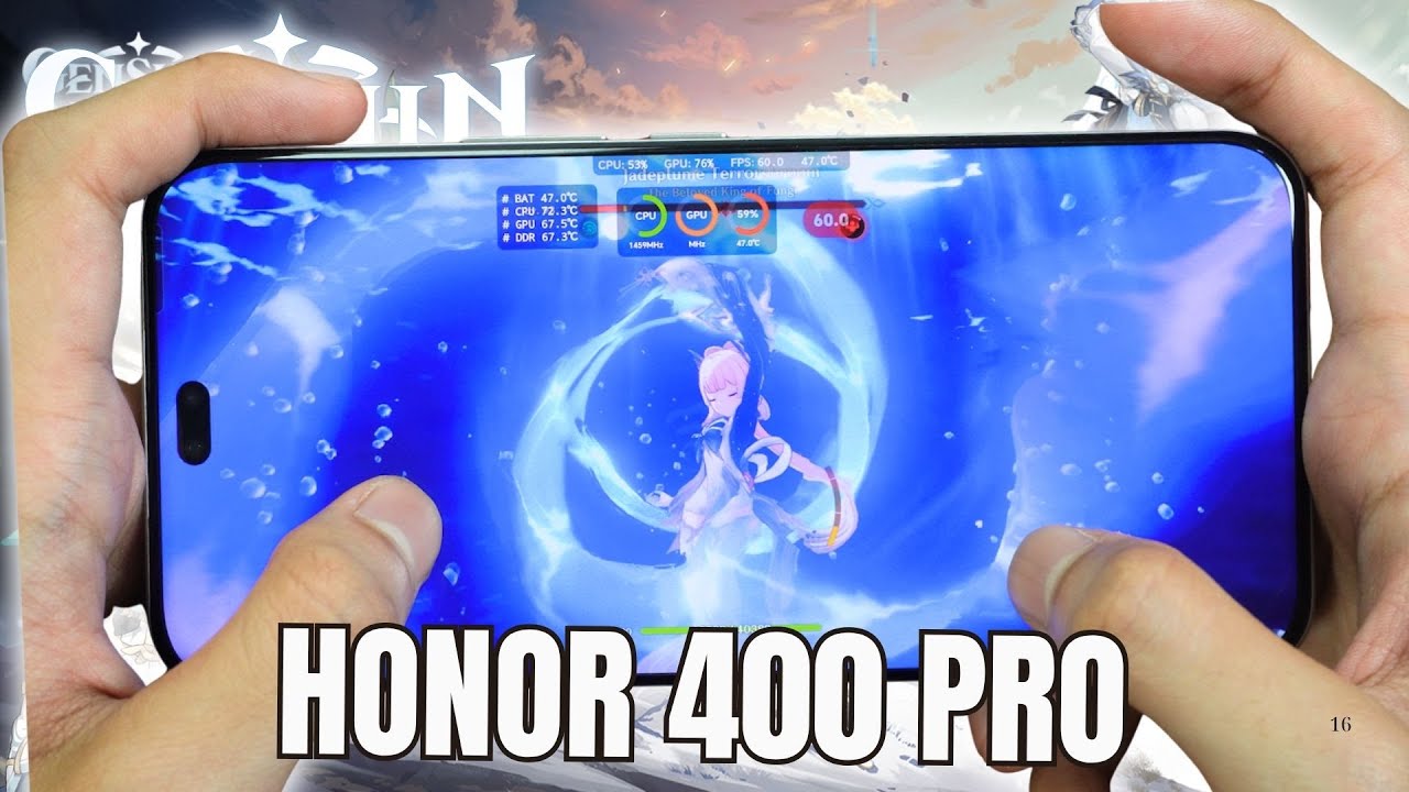 HONOR 400 Pro Genshin Impact Test With FPS Meter & Battery Test