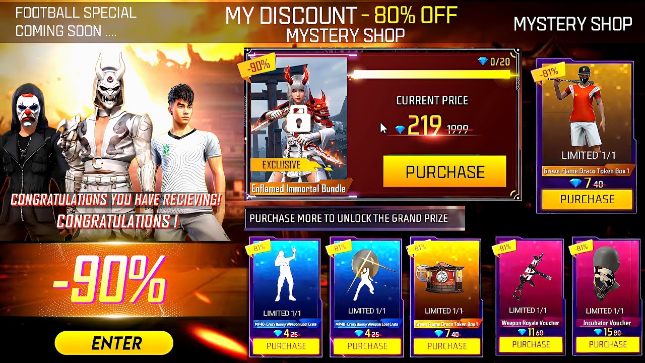 Next Special Mystery Shop Event  🤯🥳| Art Of War Ump Return |free fire new event | ff new event