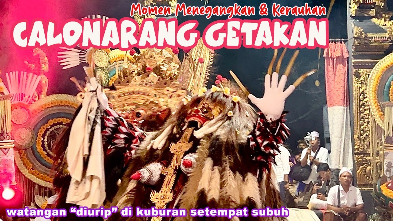 Akeh Pemedek KERAUHAN | Calonarang Catus Pata Desa Adat Getakan - Lunga ke Kuburan Sampai Pagi