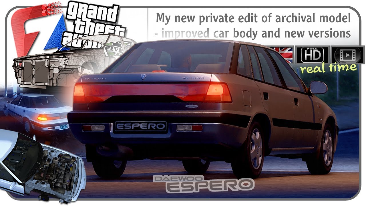 → ▌ENG▐ Chillout in Zm3 - good memories from 2017 in 2025 - my edit of Daewoo Espero 3d in realtime!