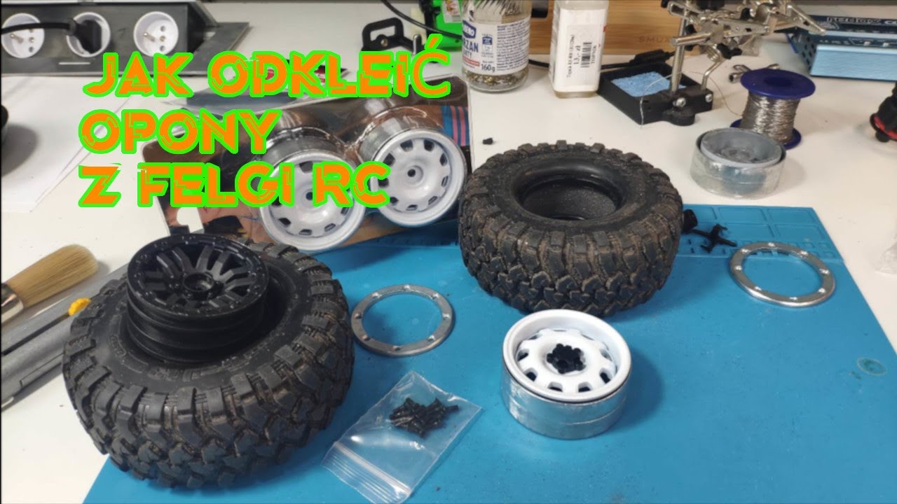 JAK ROZKLEIĆ OPONY W MODELU RC ?? | WYMIANA FELG NA STALOWE BEADLOCK