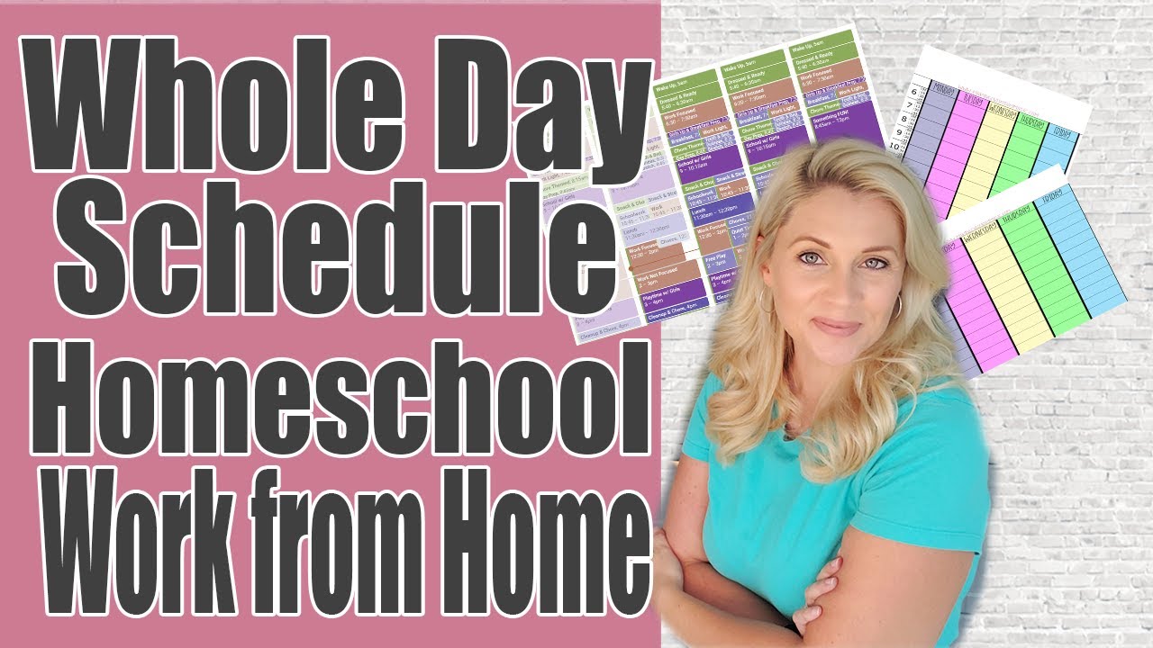 HOMESCHOOL WORK FROM HOME WHOLE DAY SCHEDULE | How to Work and Homeschool Daily Schedule