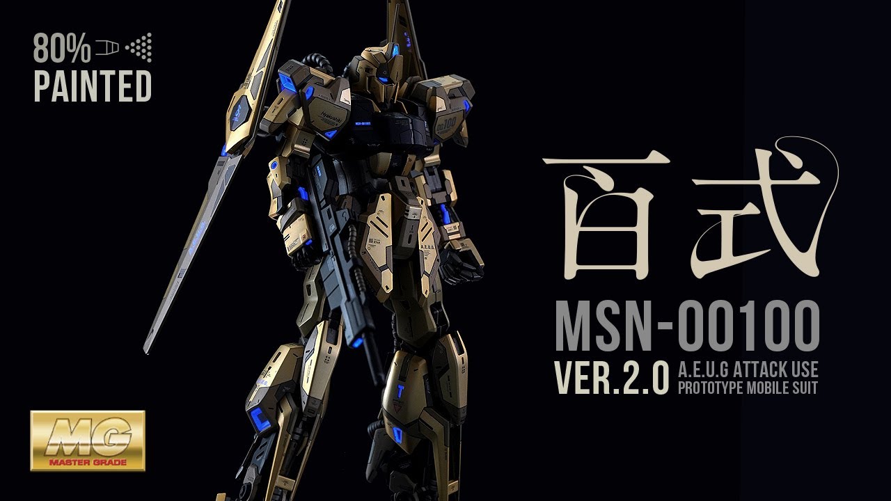#013 [Gunpla Полностью Покрашена] MG Hyaku Shiki Ver.2.0