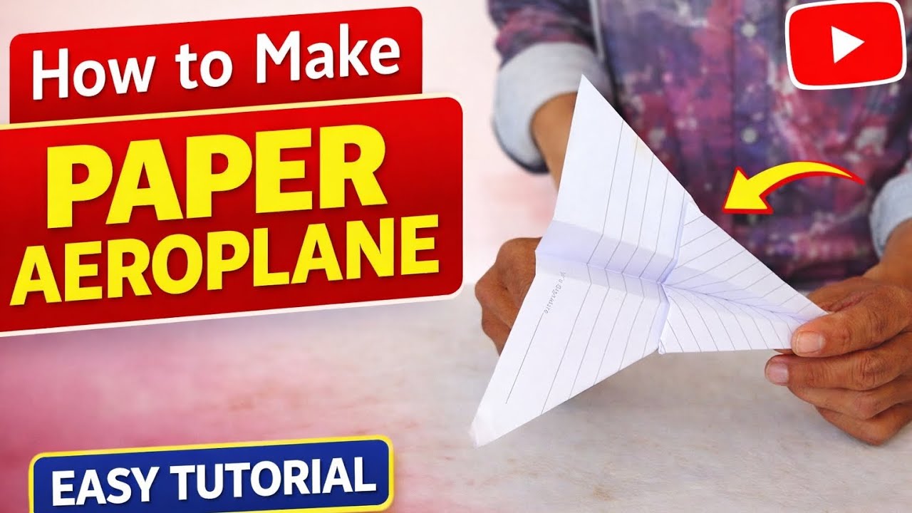 How to Make Paper Aeroplane ✈️ | Easy Paper Craft Airplane DIY