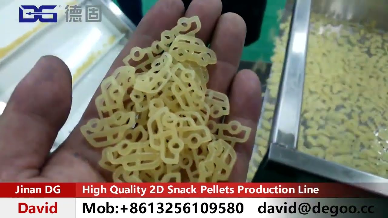 High Quality 2D Snack Pellets Production Line well working in Russia /Urakrine