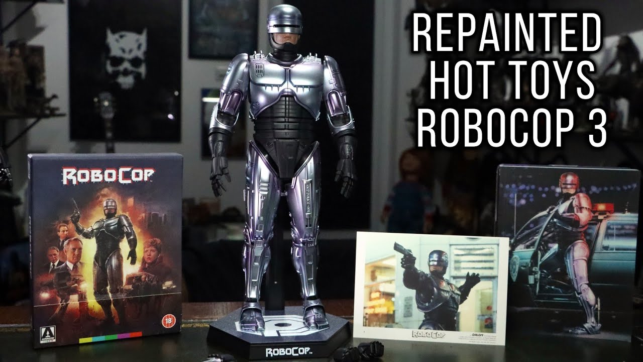ПЕРЕКРАШЕННАЯ ФИГУРКА HOT TOYS ROBOCOP 3