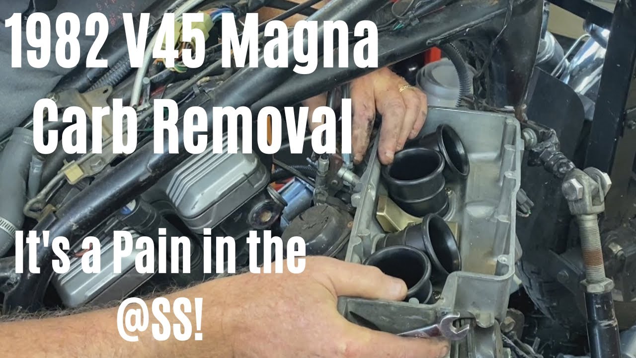 Carb Removal 1982 Honda V45 Magna -- It's a royal Pain in the @ss!