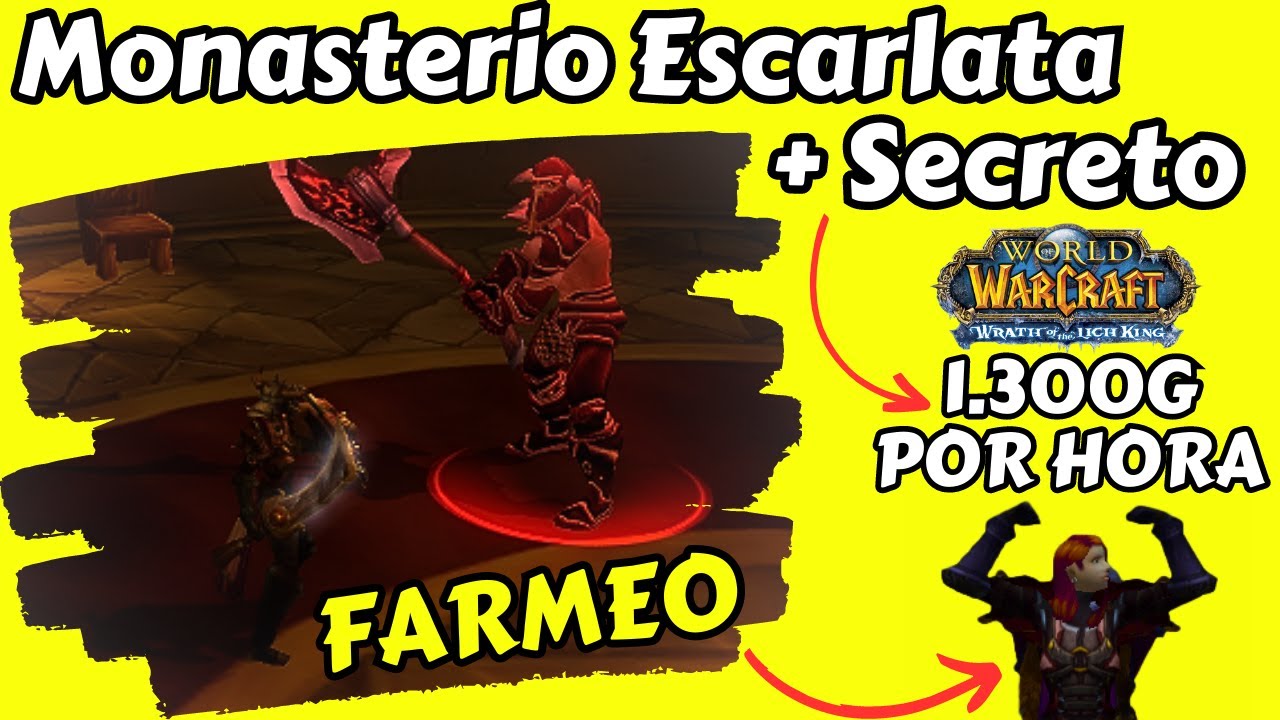 FARMEO DE ORO EN MONASTERIO ESCARLATA + SECRETO