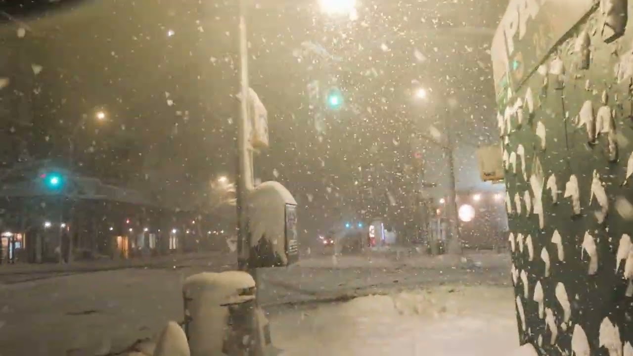 NYC Walk: Blizzard February 2026 ASMR snow walk in West Midtown in New York City