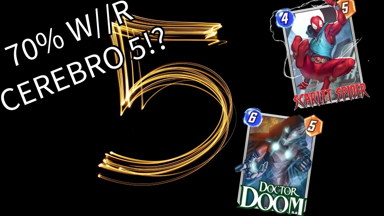 70% W/R Cerebro 5 is crazy!? Scarlet Spider brought this deck back! - Marvel Snap Infinite Deck Tech