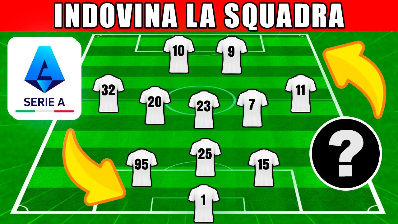 Indovina la Squadra di Serie A Solo dai Numeri di Maglia Giocatori - Stagione Attuale - Quiz Calcio